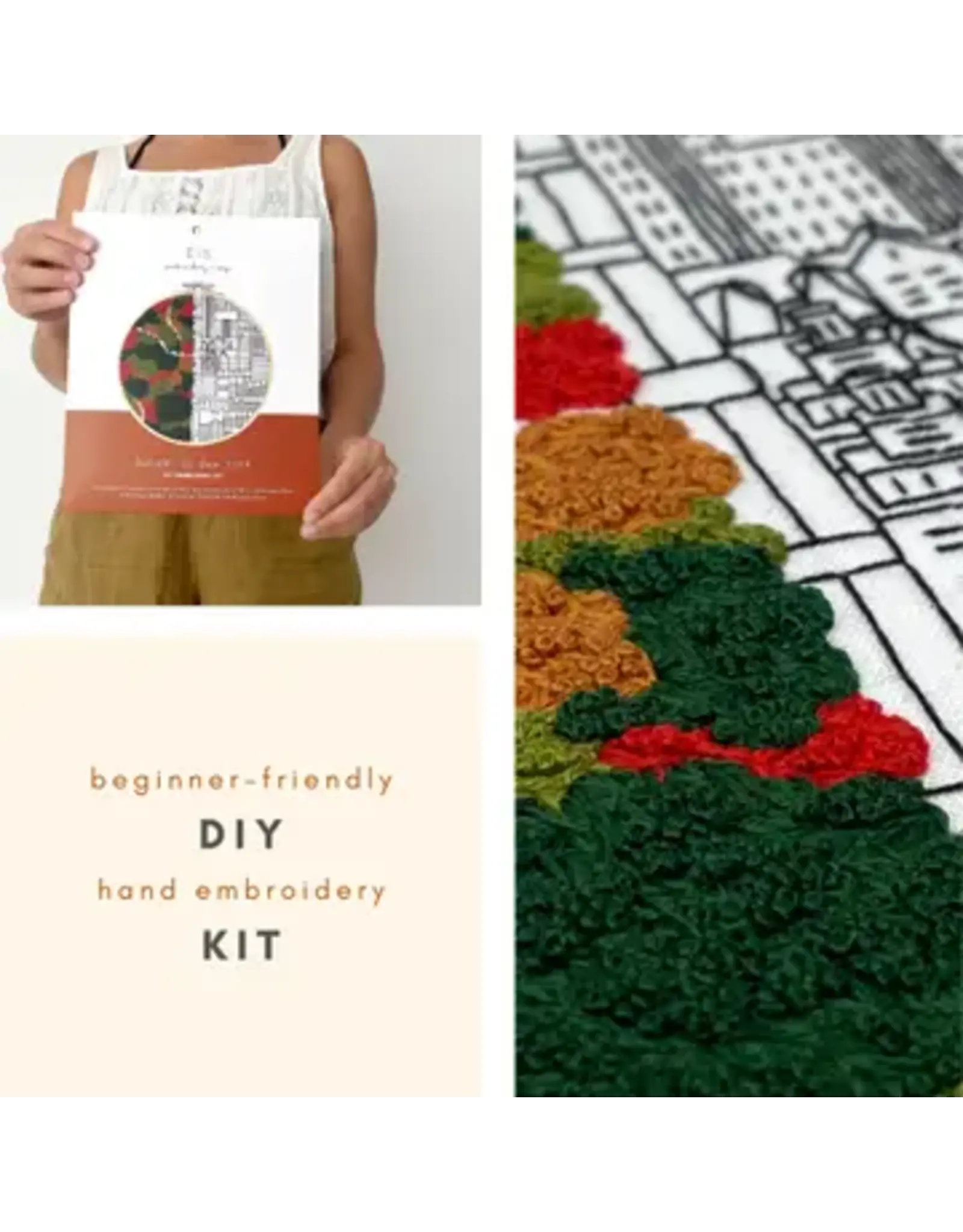 Embroidery & Sage Autumn in New York - Complete Embroidery Kit - Embroidery & Sage