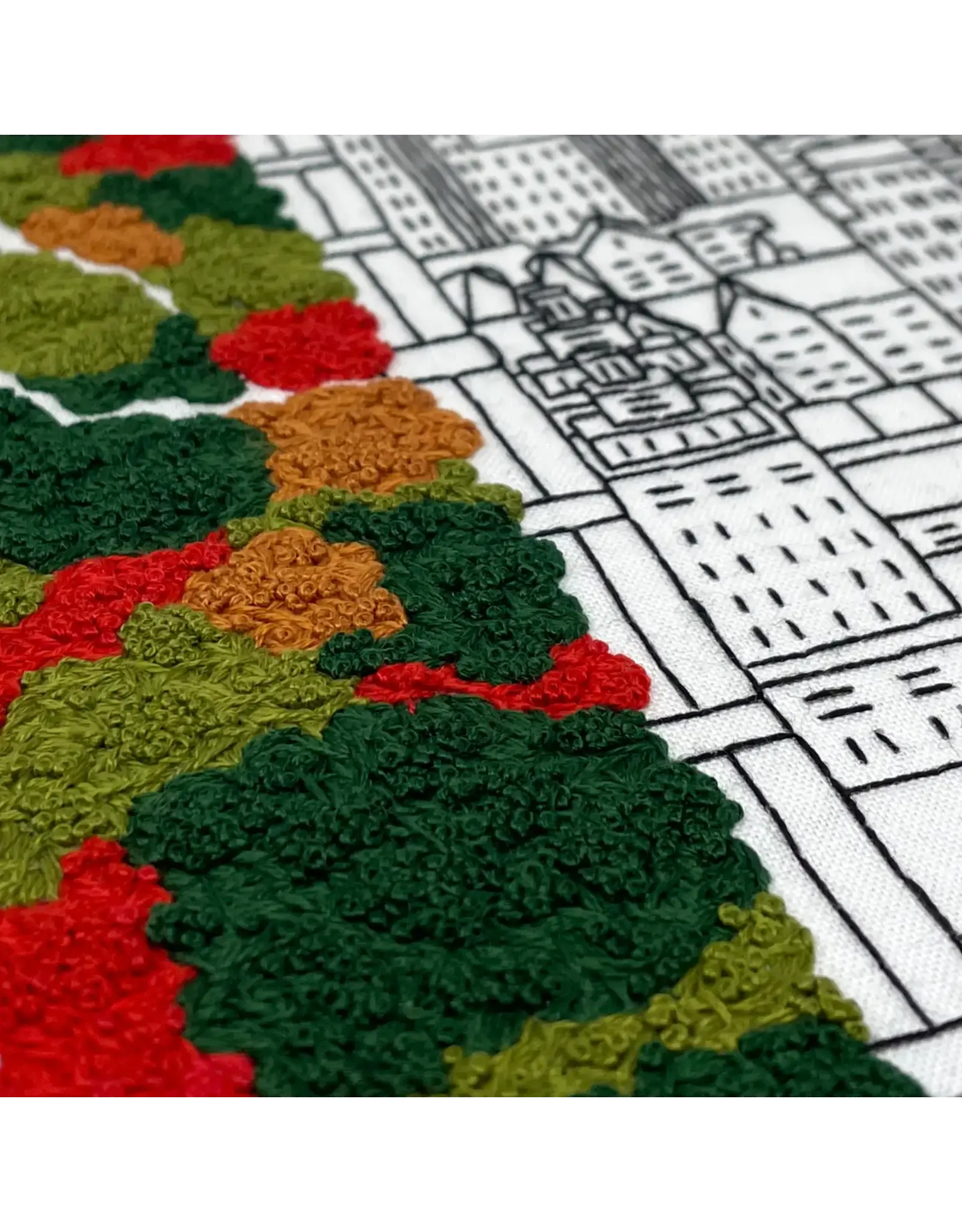 Embroidery & Sage Disco Plants - Complete Embroidery Kit - Embroidery & Sage