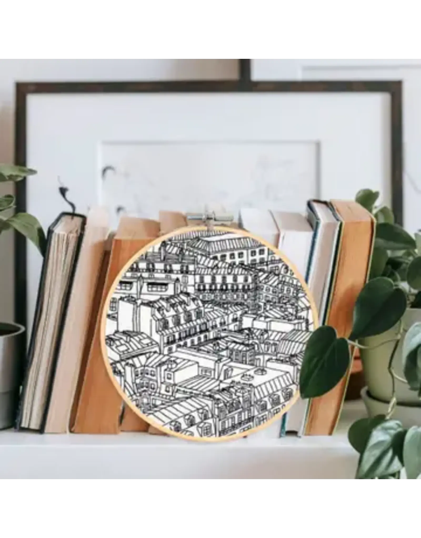 Embroidery & Sage Rooftops of Paris - Complete Embroidery Kit - Embroidery & Sage
