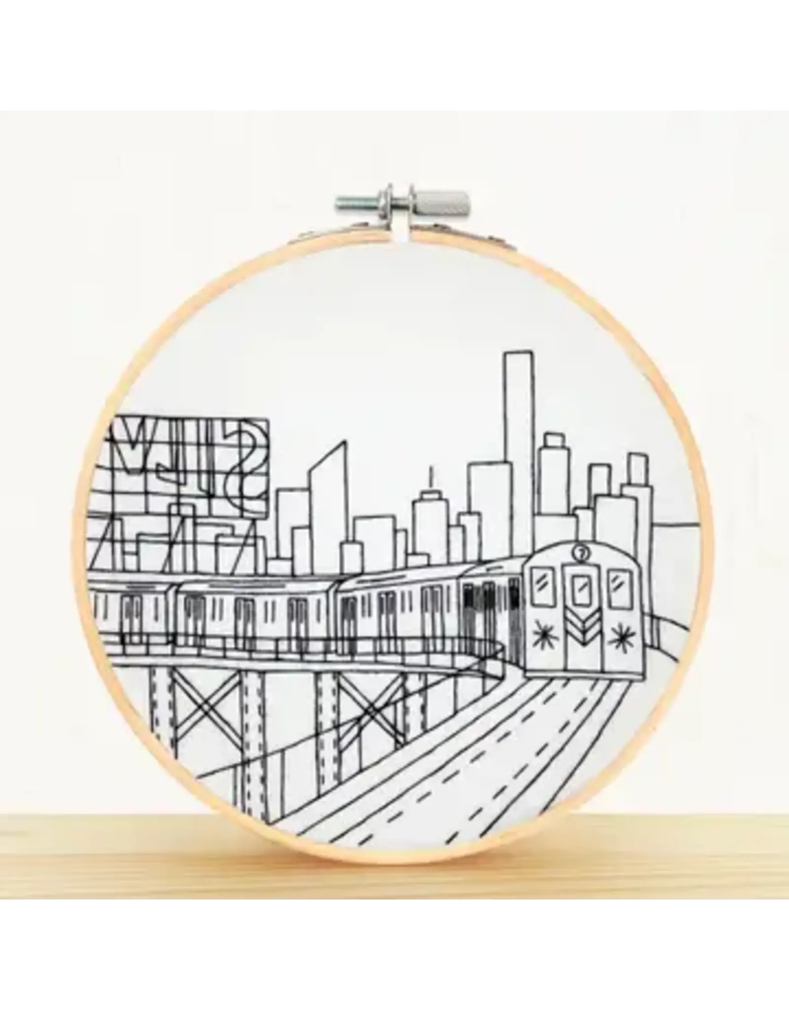 Embroidery & Sage New York Subway - Complete Embroidery Kit - Embroidery & Sage