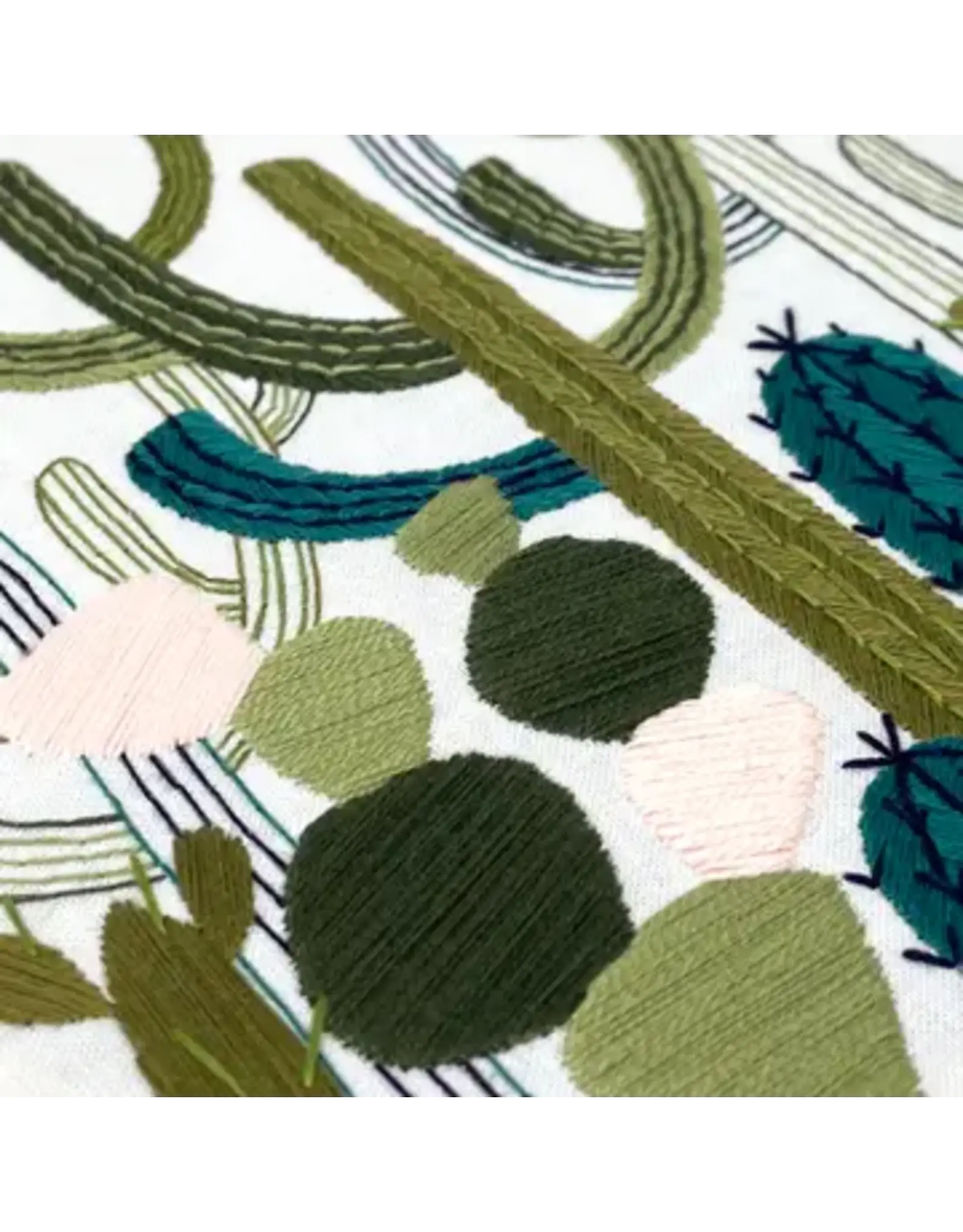 Embroidery & Sage Cactus Garden - Complete Embroidery Kit - Embroidery & Sage