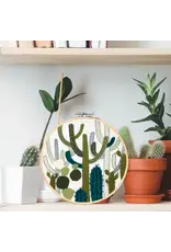 Embroidery & Sage Cactus Garden - Complete Embroidery Kit - Embroidery & Sage