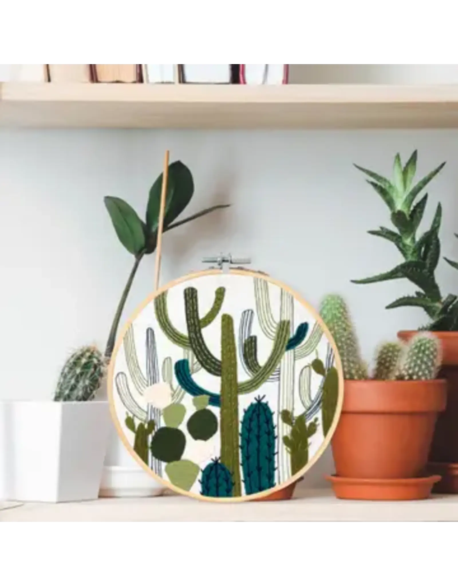Embroidery & Sage Cactus Garden - Complete Embroidery Kit - Embroidery & Sage