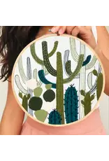Embroidery & Sage Cactus Garden - Complete Embroidery Kit - Embroidery & Sage