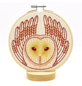 Hook, Line and Tinker Barn Owl Complete Embroidery Kit - Hook, Line and Tinker