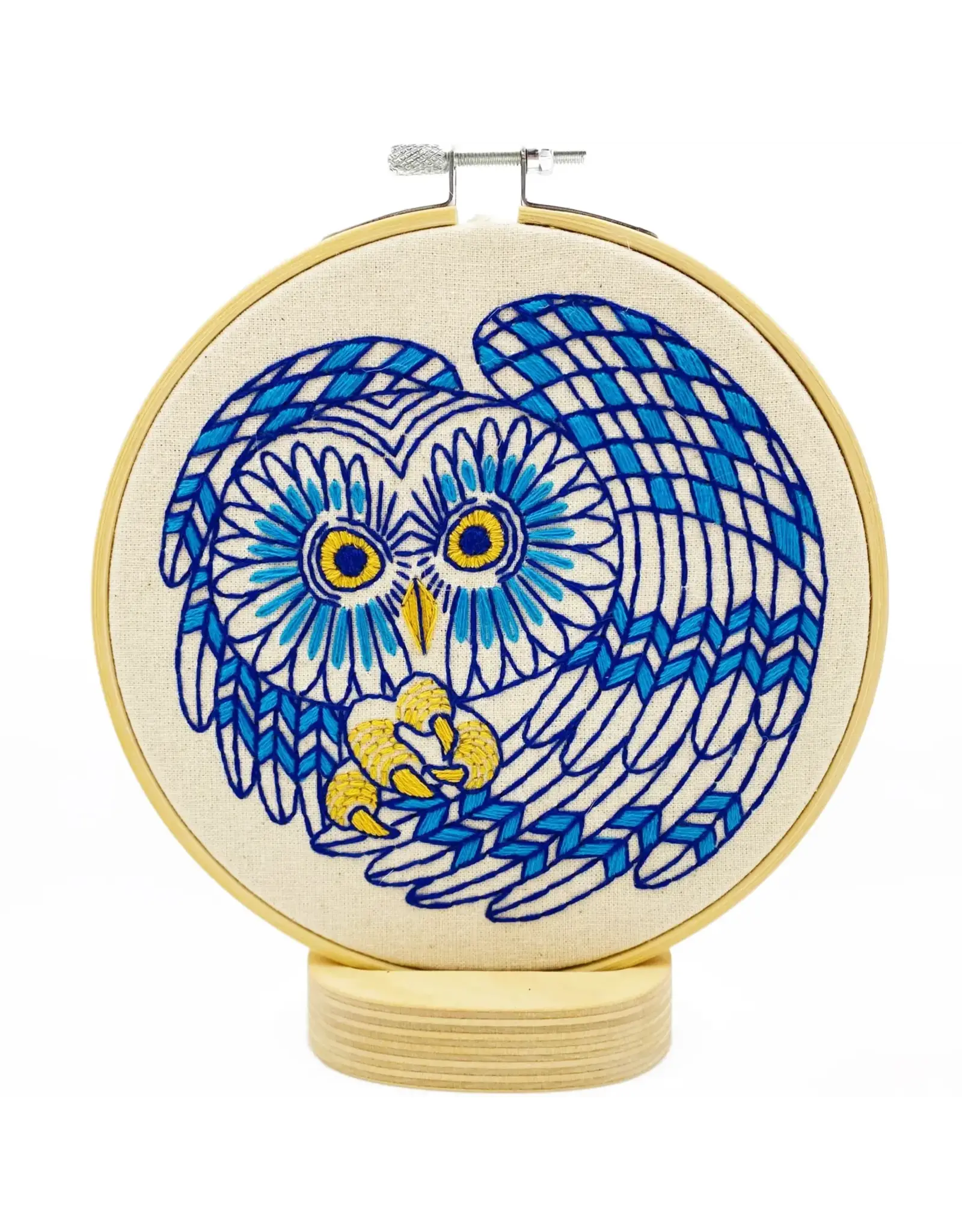 Hook, Line and Tinker Boreal Owl Complete Embroidery Kit - Hook, Line and Tinker
