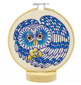 Hook, Line and Tinker Boreal Owl Complete Embroidery Kit - Hook, Line and Tinker