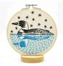 Hook, Line and Tinker Loon Complete Embroidery Kit - Hook, Line and Tinker