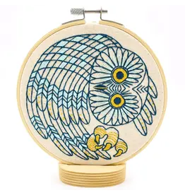 Hook, Line and Tinker Saw Whet Owl Complete Embroidery Kit - Hook, Line and Tinker