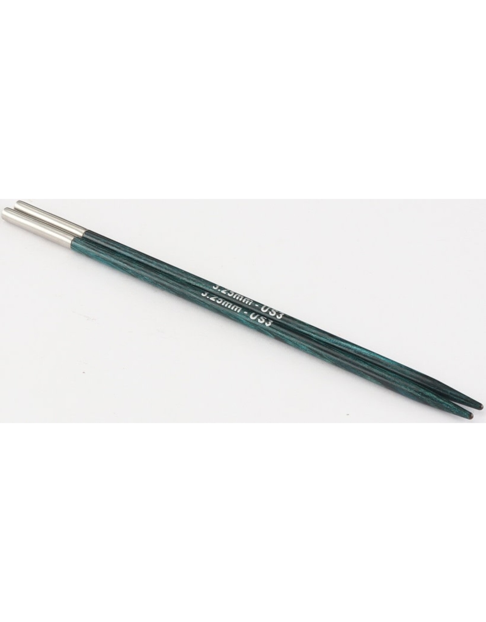 Dreamz size US 3 interchangeable needle tips for 24" cords and up.