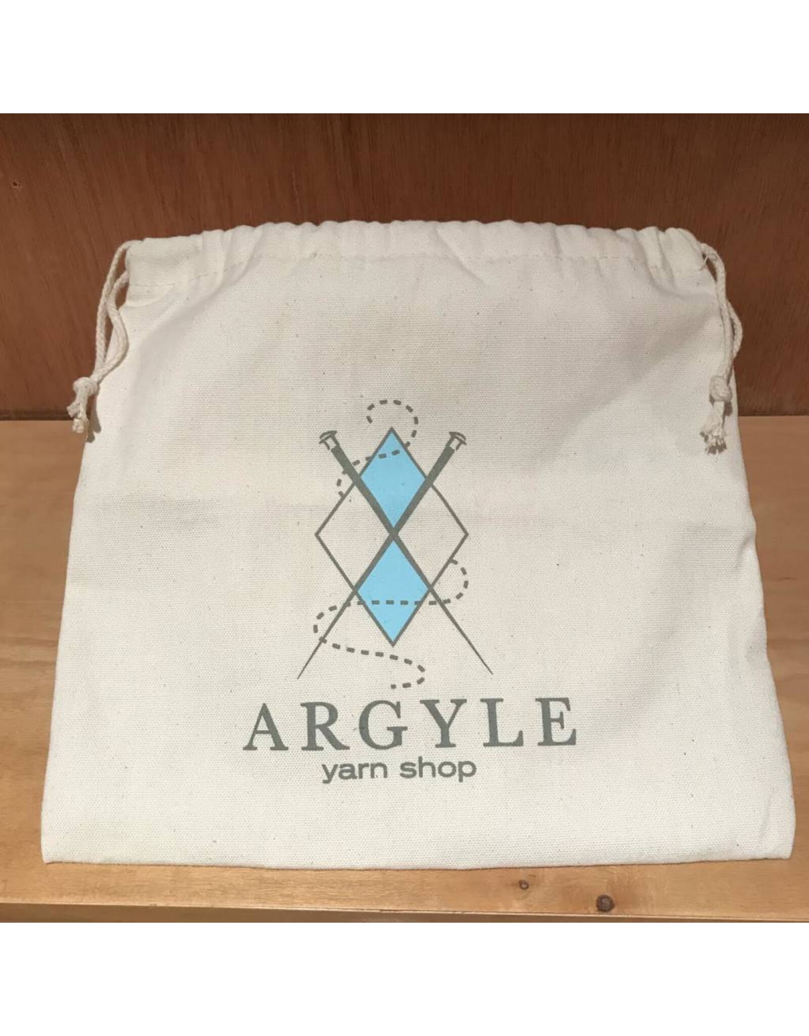Argyle Argyle small drawstring project bag
