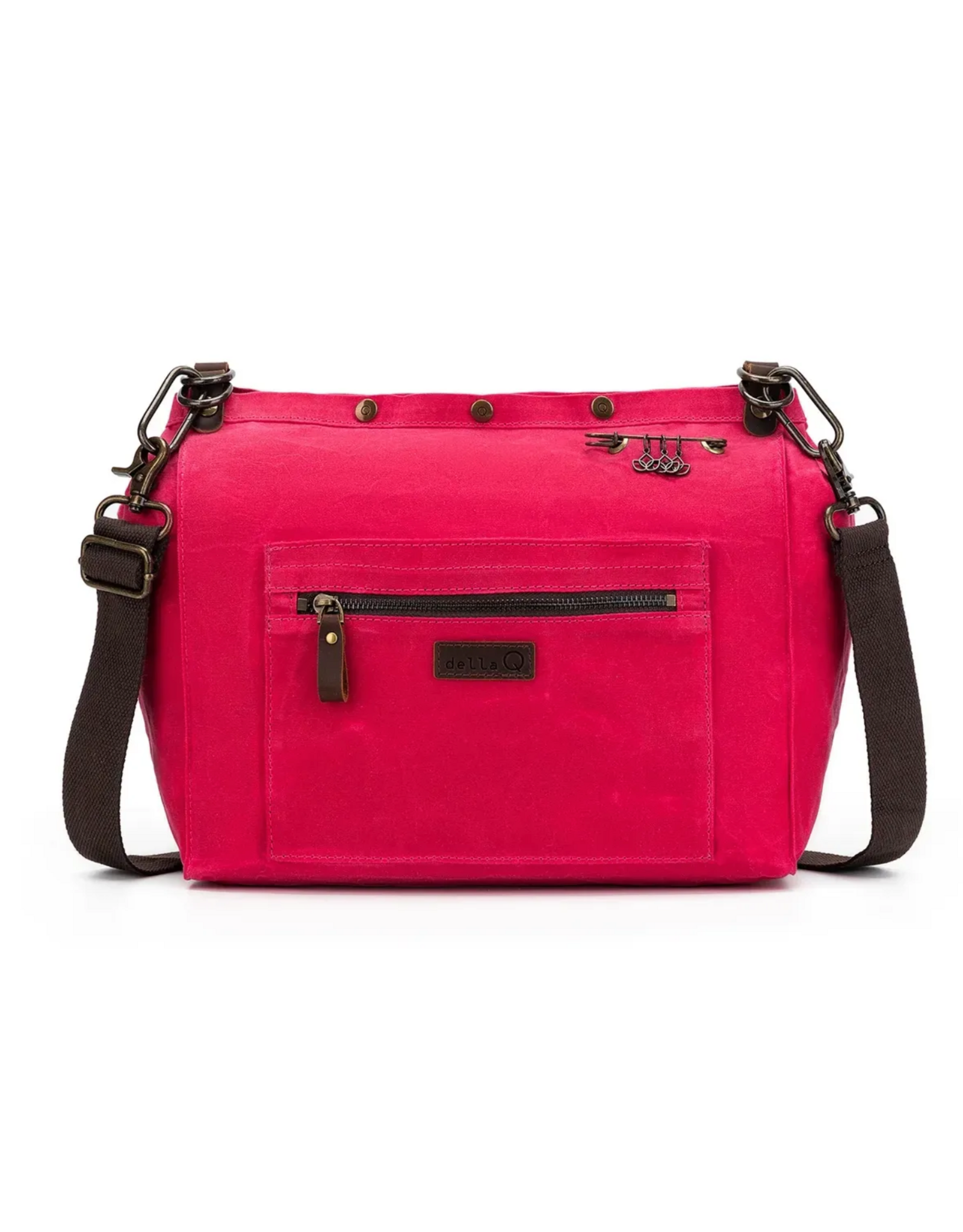 Della Q Della Q - Maker's Canvas Rucksack - Vivid Rose
