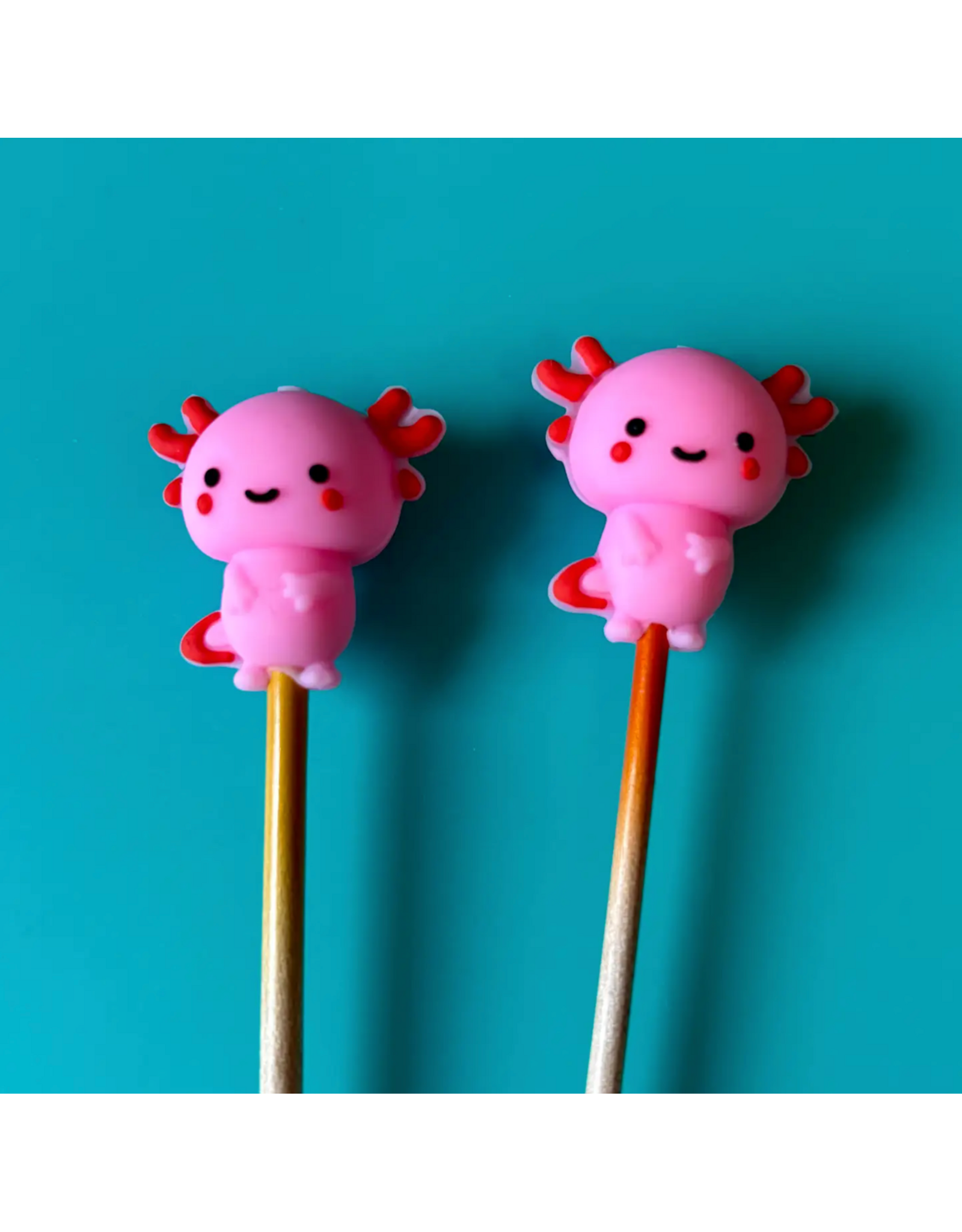 Comma Craft Co Stitch Stoppers - Axolotl - Comma Craft Co.