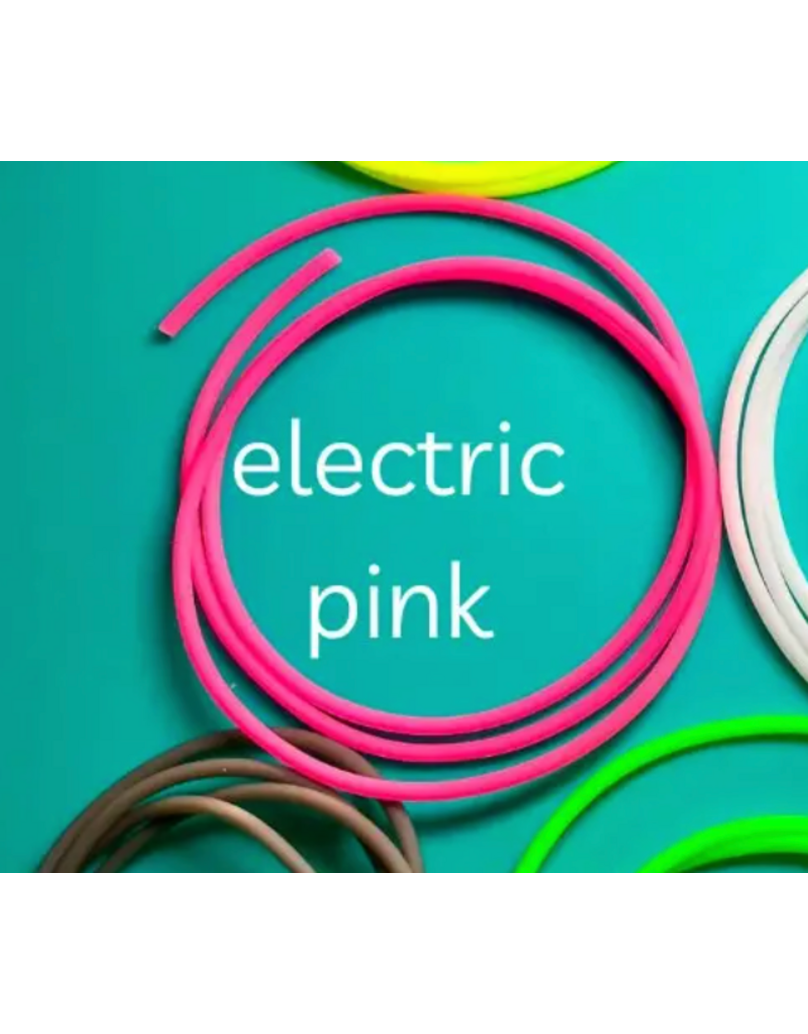 Comma Craft Co Electric pink "Hold-It-Right-There" short set knitting stitch holder tubes