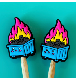 Comma Craft Co Stitch Stoppers - Blue Dumpster Fire