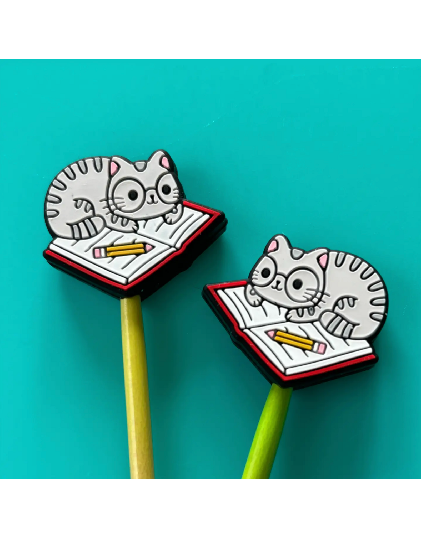 Comma Craft Co Stitch Stoppers - Reading Cats - Comma Craft Co.