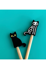 Comma Craft Co Stitch Stoppers - Skeleton Cats - Comma Craft Co.
