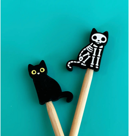 Comma Craft Co Stitch Stoppers - Skeleton Cats - Comma Craft Co.