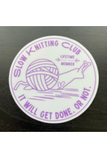 Comma Craft Co Slow Knitting Club sticker