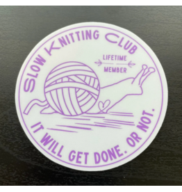 Comma Craft Co Slow Knitting Club sticker