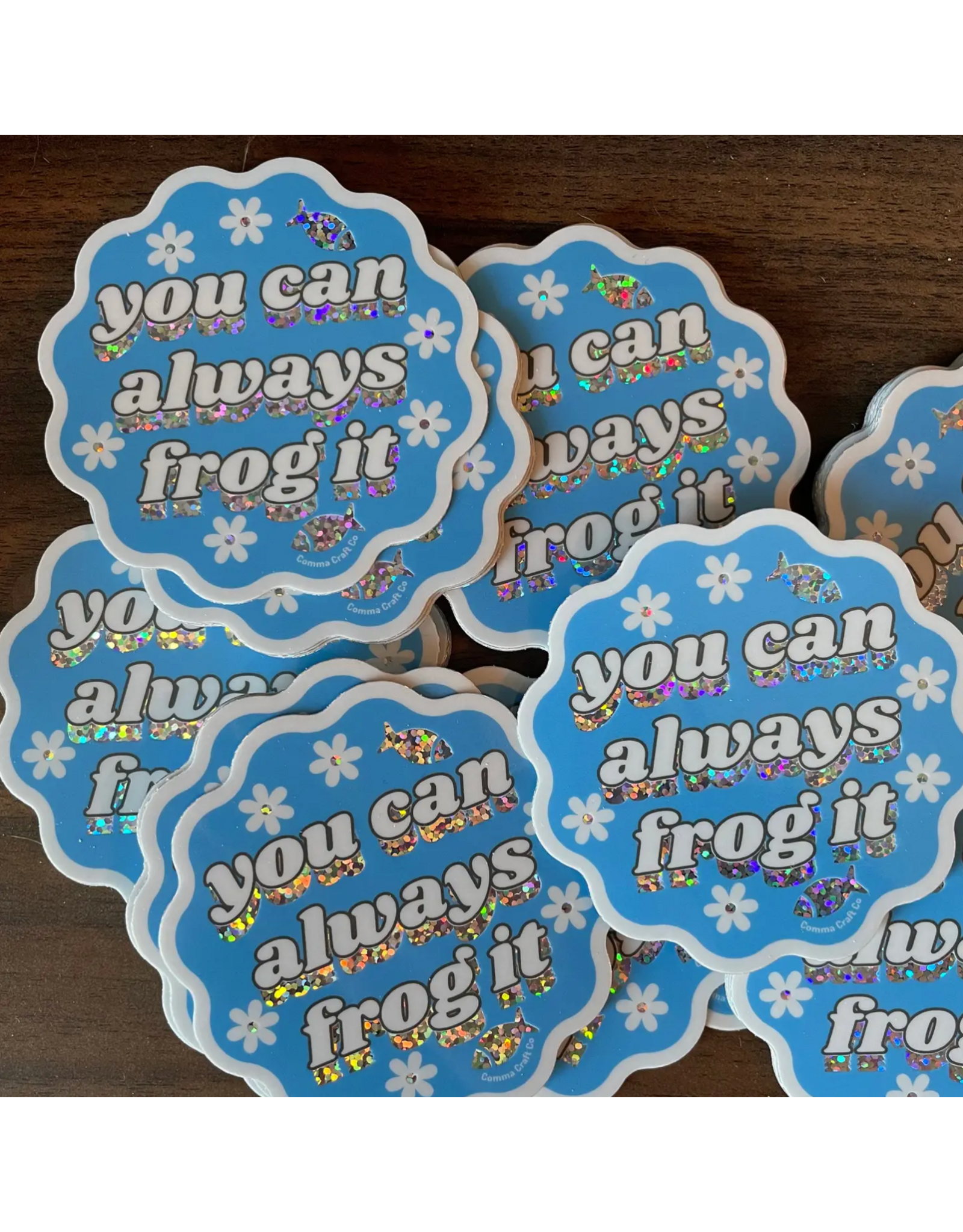 Comma Craft Co You Can Always Frog It sticker