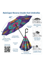 RainCaper Laurel Burch Cats & Butterflies reverse inverted umbrella – Hands-free, windproof design