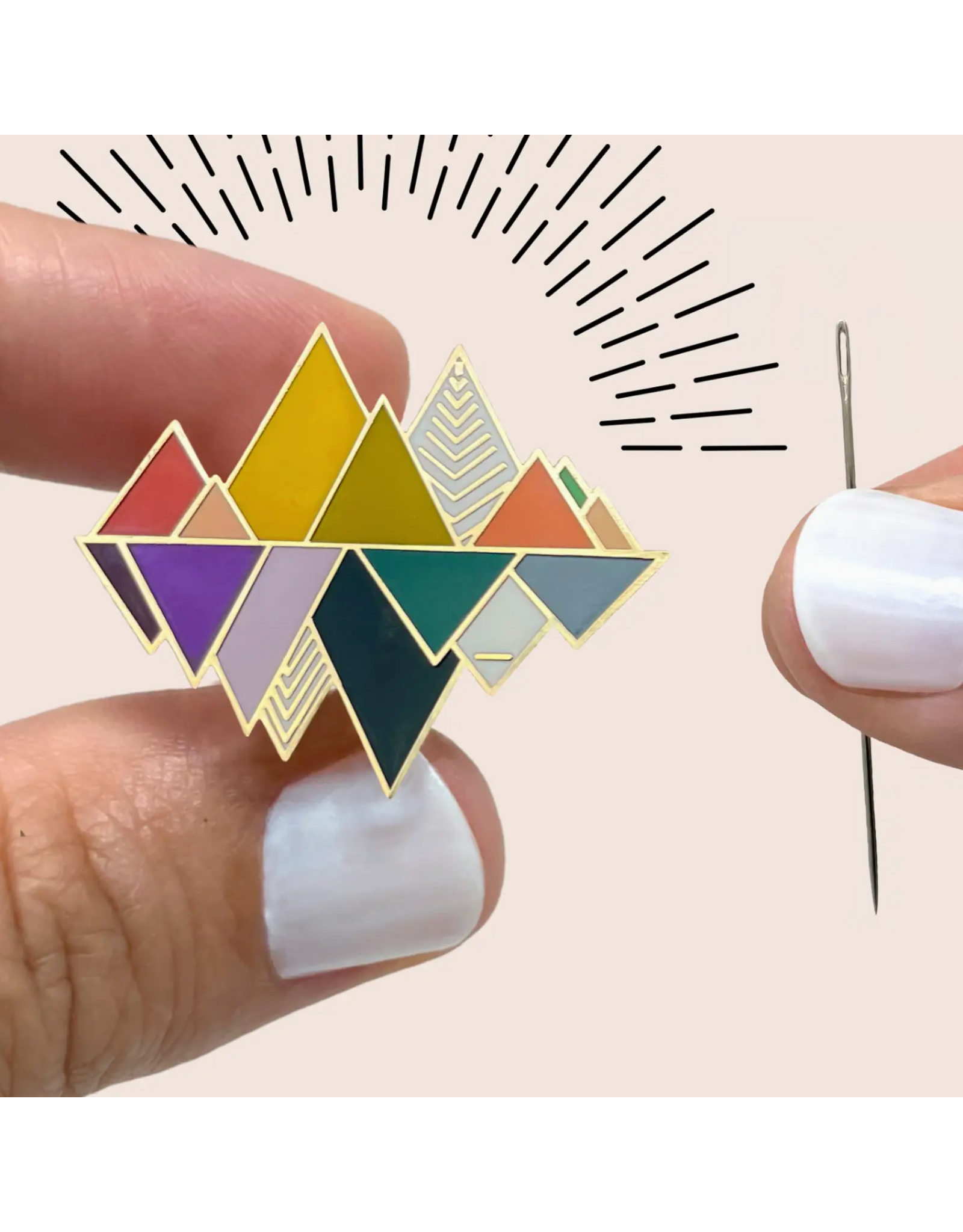 Embroidery & Sage The Mountains Magnetic Needle Minder - Embroidery and Sage