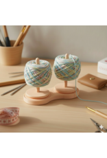 Double Yarn Holder (Peacock Blue) - Loops and Layers