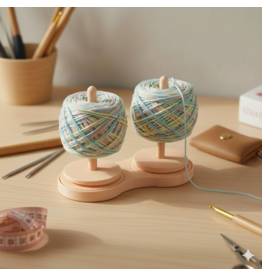 Double Yarn Holder (Peacock Blue) - Loops and Layers