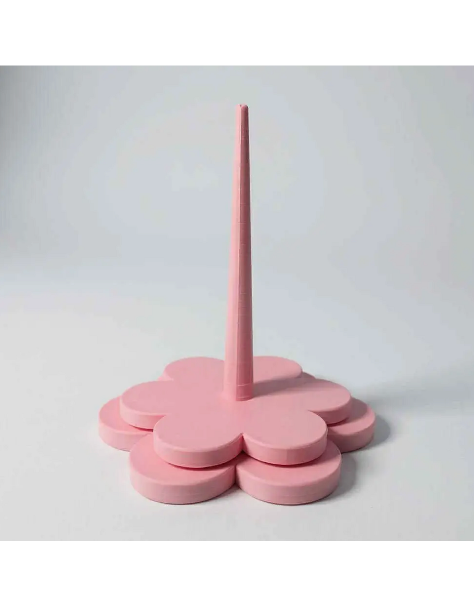 Yarn Spinner with Flower Base (Light Pink)- Loops and Layers