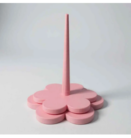 Yarn Spinner with Flower Base (Light Pink)- Loops and Layers