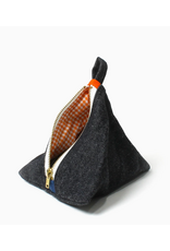 Degen Black Denim Pyramid Pouch - Degen