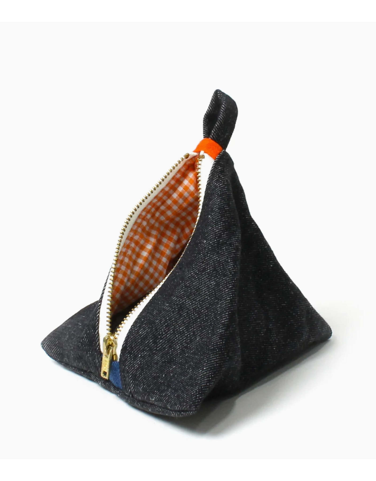 Degen Black Denim Pyramid Pouch - Degen
