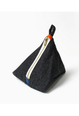 Degen Black Denim Pyramid Pouch - Degen