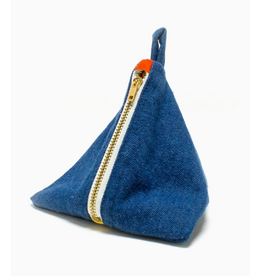 Degen Blue Denim Pyramid Pouch - Degen