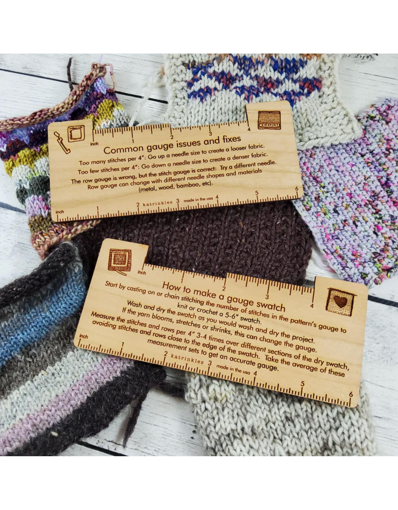 Double Sided Trouble Shooting Gauge Swatch Tool by Katrinkles