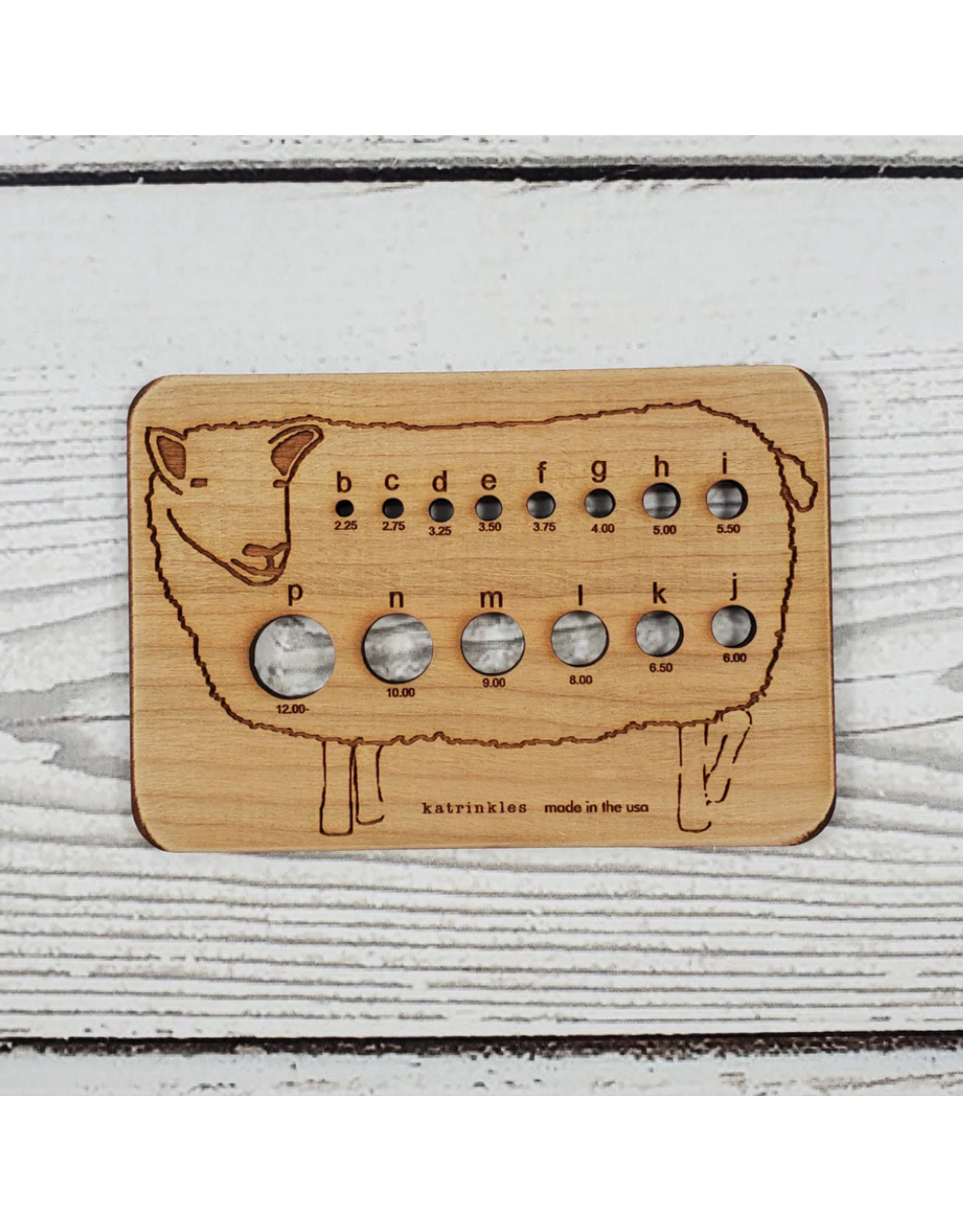 Sheep Tools - Crochet Hook Gauge - by Katrinkles