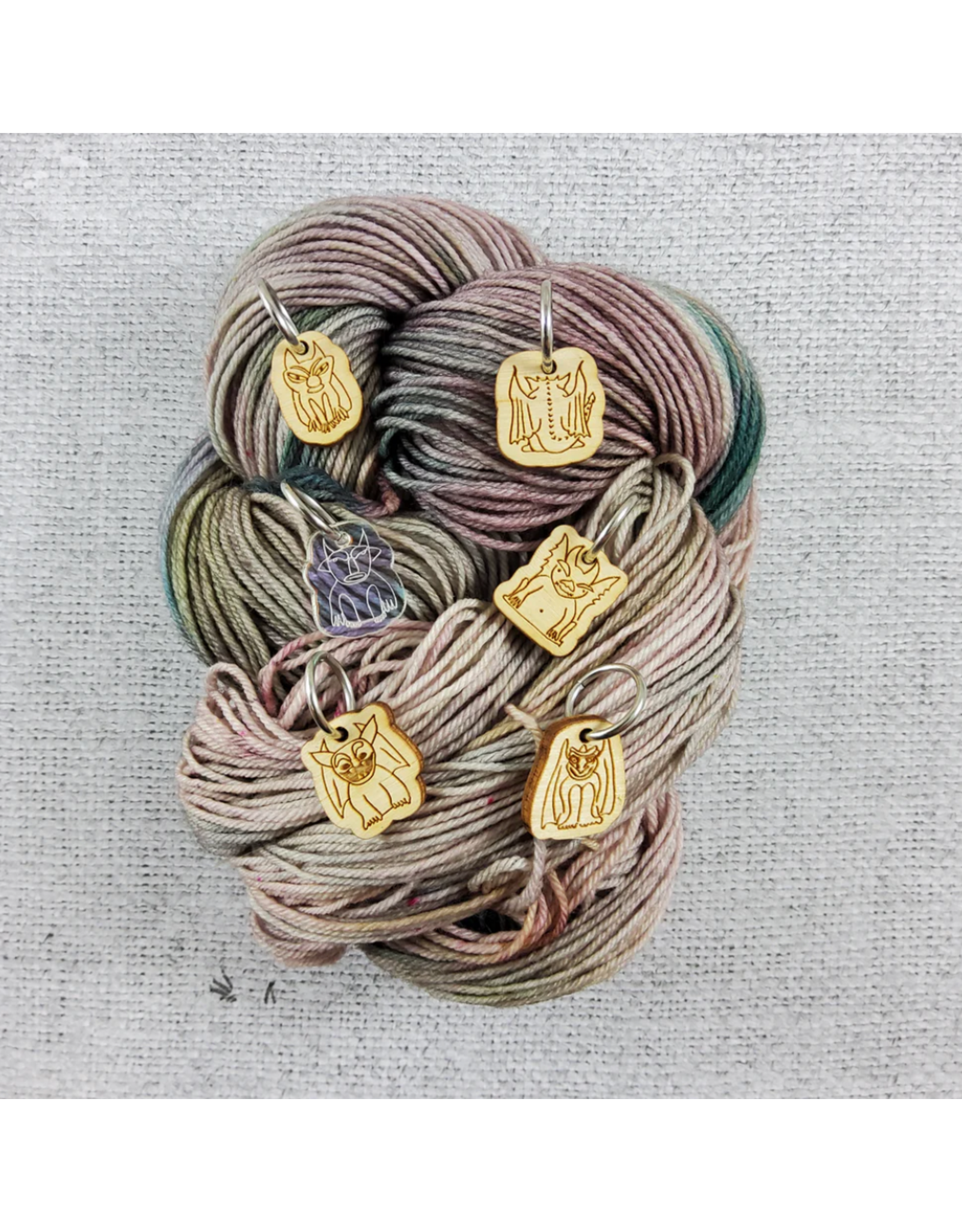 Stitch Markers - Gargoyles Ring set by Katrinkles