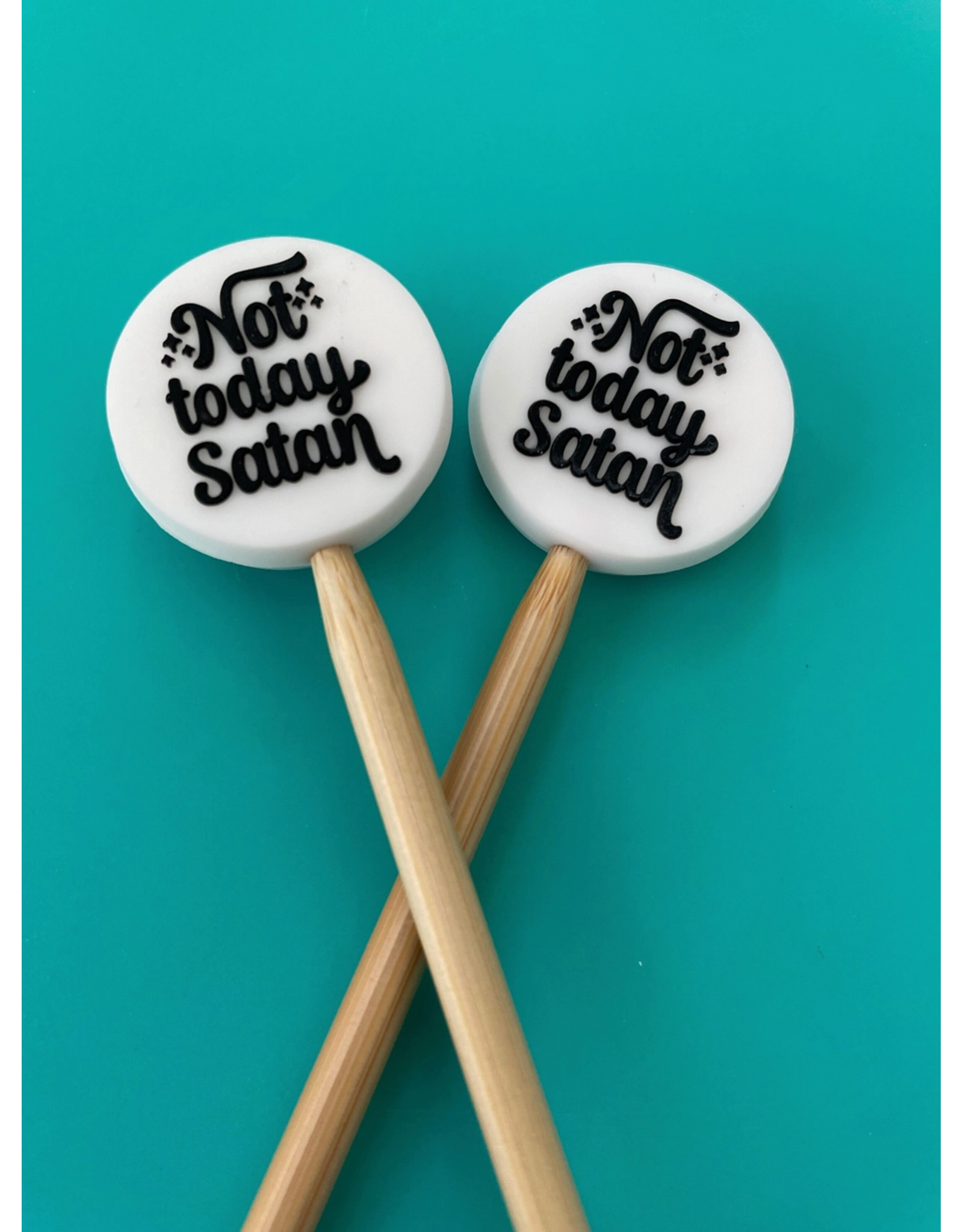 Comma Craft Co Stitch Stoppers - Not Today Satan - Comma Craft Co.
