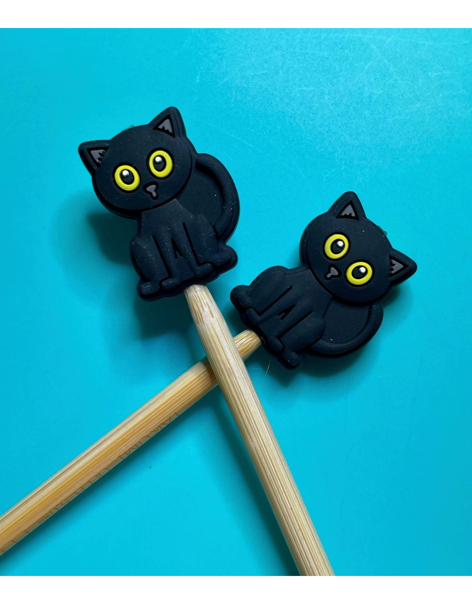 Comma Craft Co Stitch Stoppers - Black Cats - Comma Craft Co.