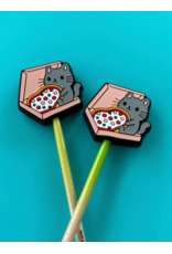 Comma Craft Co Stitch Stoppers - Pizza Cat - Comma Craft Co.