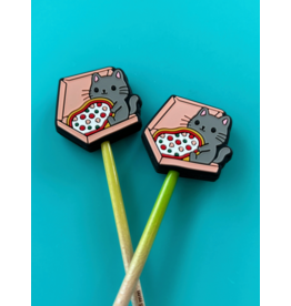 Comma Craft Co Stitch Stoppers - Pizza Cat - Comma Craft Co.