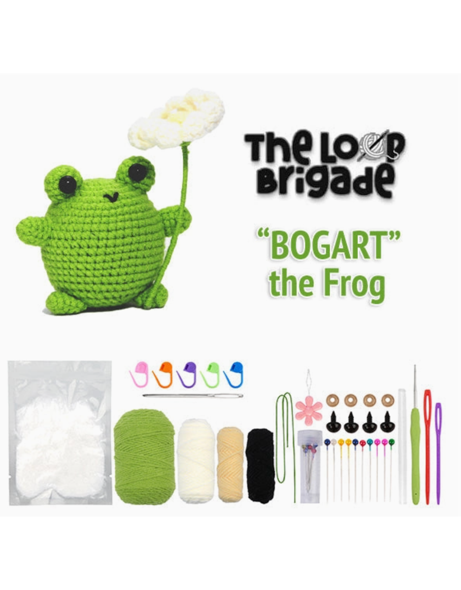 The Loop Brigade The Loop Brigade: Diy Mini Crochet Kit - Bogart the Frog