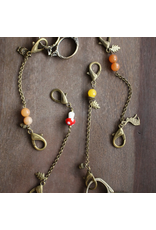 NNK Press Woodland Scissor Chain - Owl w/pink spheres - NNK Press