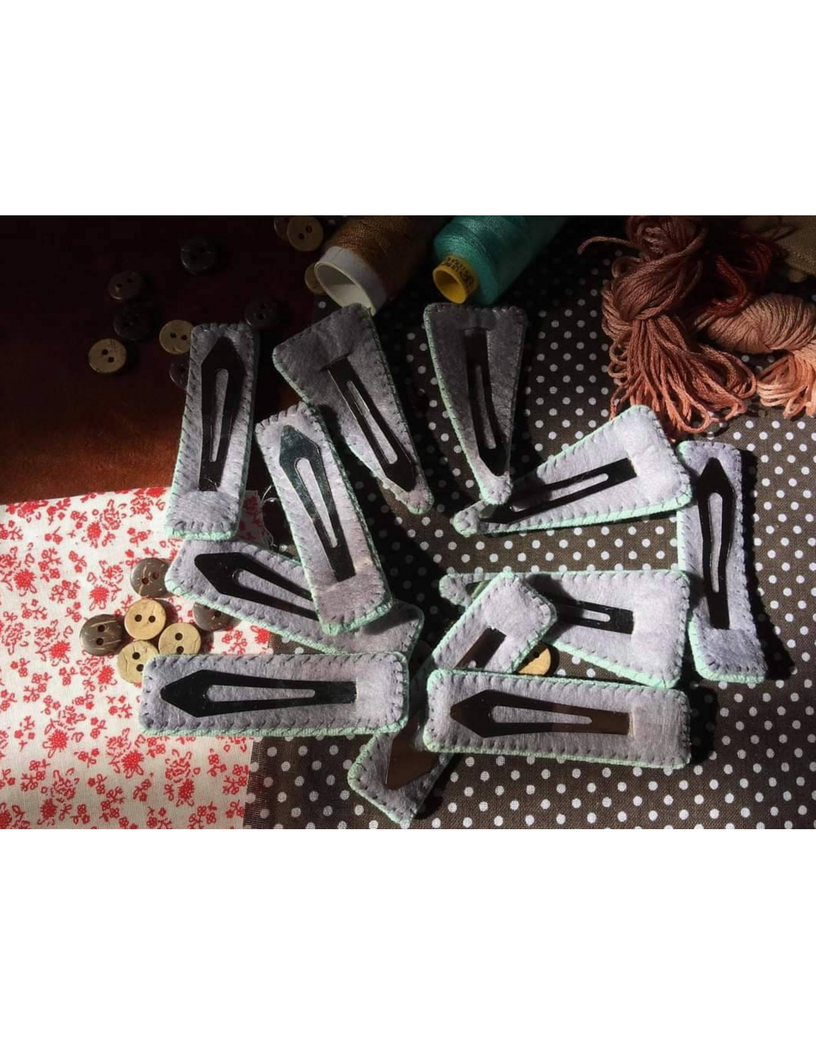 Quince Fables Fox Embroidered Hair Barrette - Quince Fables