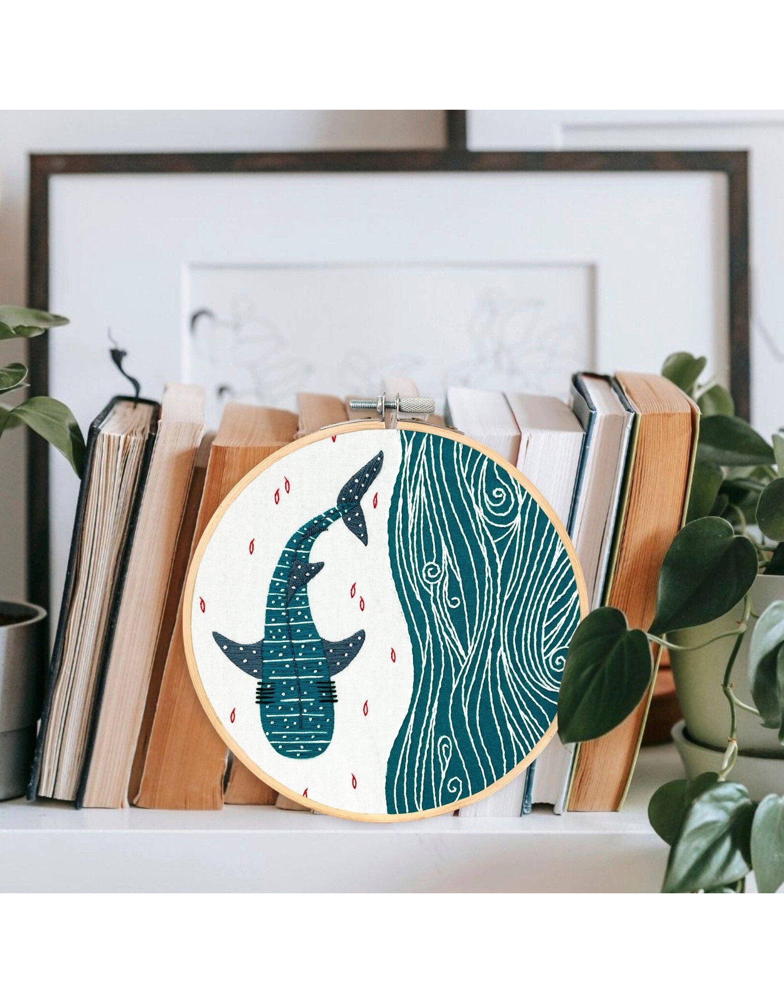 Embroidery & Sage Whale Shark - Embroidery Kit - Embroidery and Sage