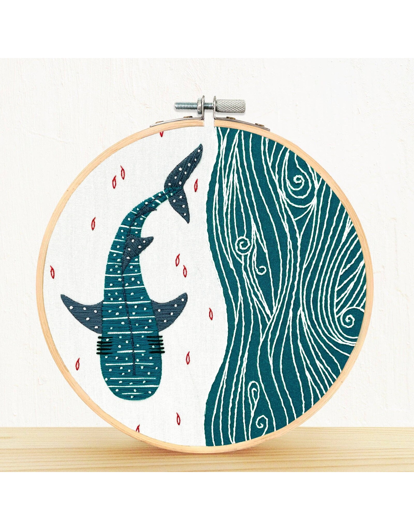 Embroidery & Sage Whale Shark - Embroidery Kit - Embroidery and Sage