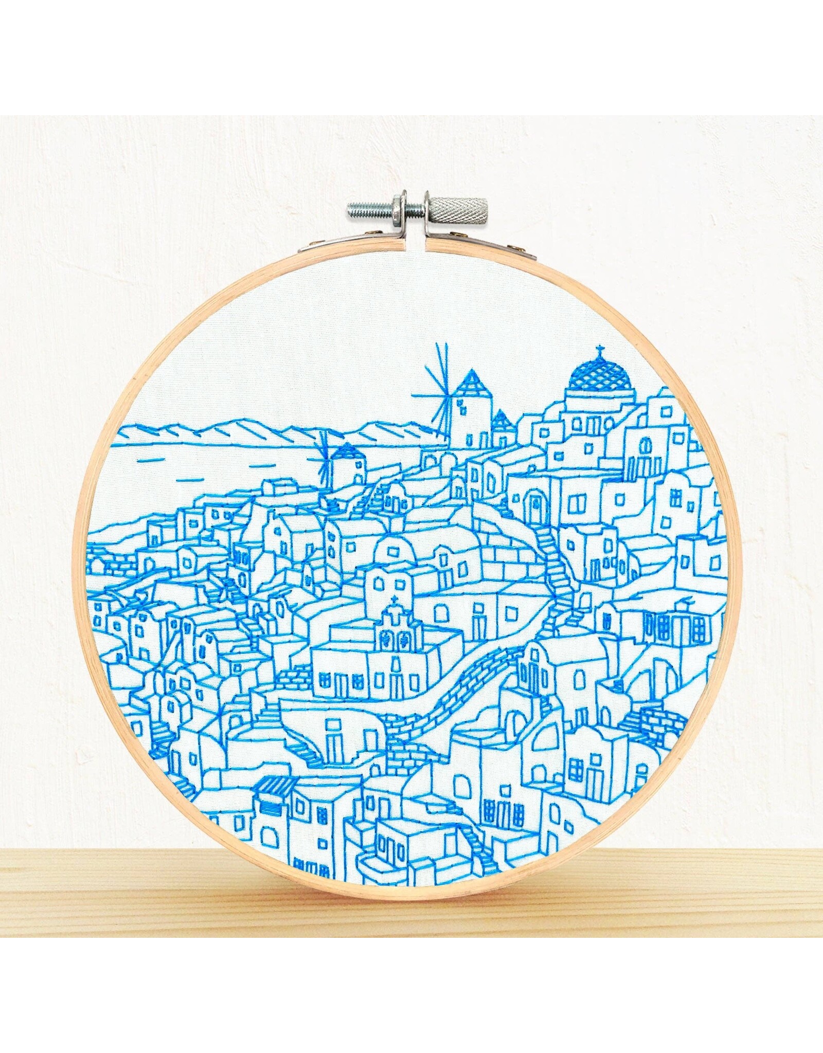 Embroidery & Sage Oia, Santorini | Greece - Embroidery Kit - Embroidery and Sage