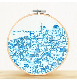 Embroidery & Sage Oia, Santorini | Greece - Embroidery Kit - Embroidery and Sage