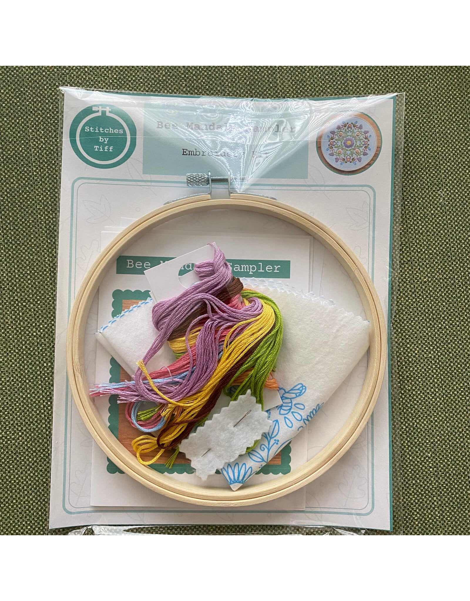 Stitches By Tiff Bee Mandala Sampler - Craft Diy Embroidery Kit - Stitches By Tiff